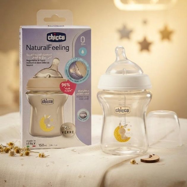 Biberon Chicco Natural Feeling en Verre - 150ml 