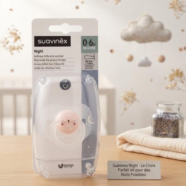 Sucette Suavinex Night Rose, 0-6M: