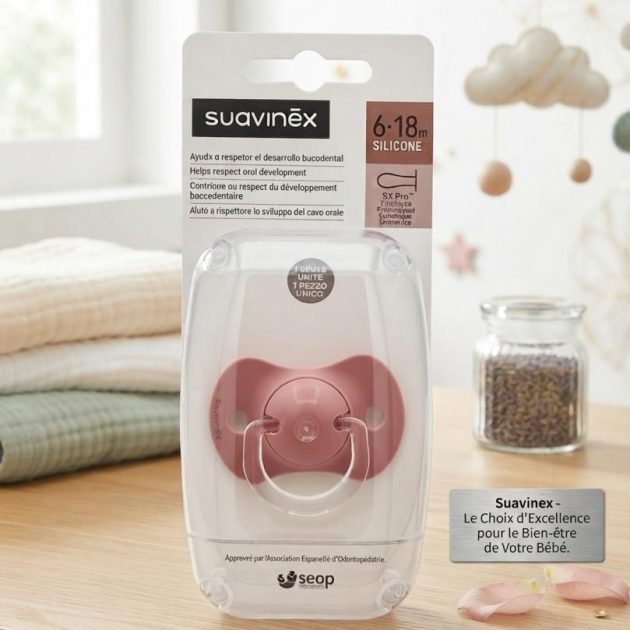 Sucette Suavinex Rose 6-18M