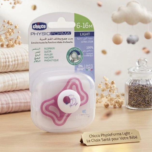 Chicco PhysioForma Light - Rose/Oiseau, 6-16M