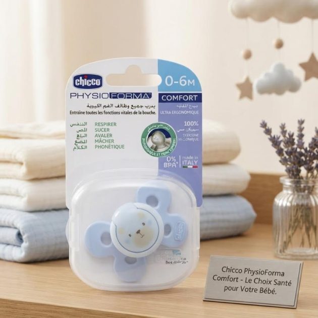 Chicco PhysioForma Comfort - Ourson Bleu, 0-6M