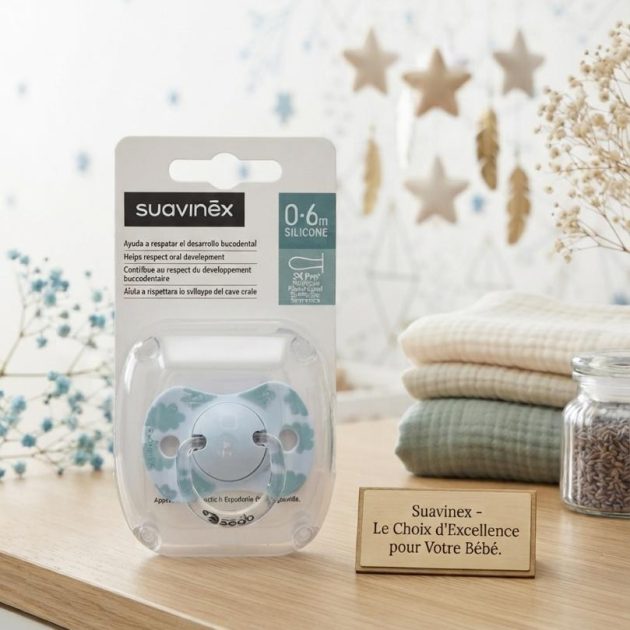 Sucette Suavinex Imprimé Bleu, 0-6M