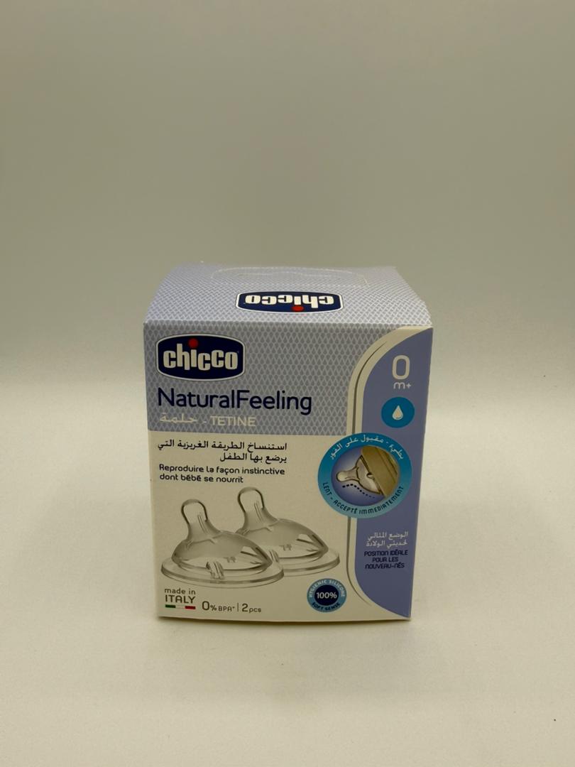 Tétine Chicco Natural Feeling 0m+ (Débit Lent) - 2 pièces – Image 2
