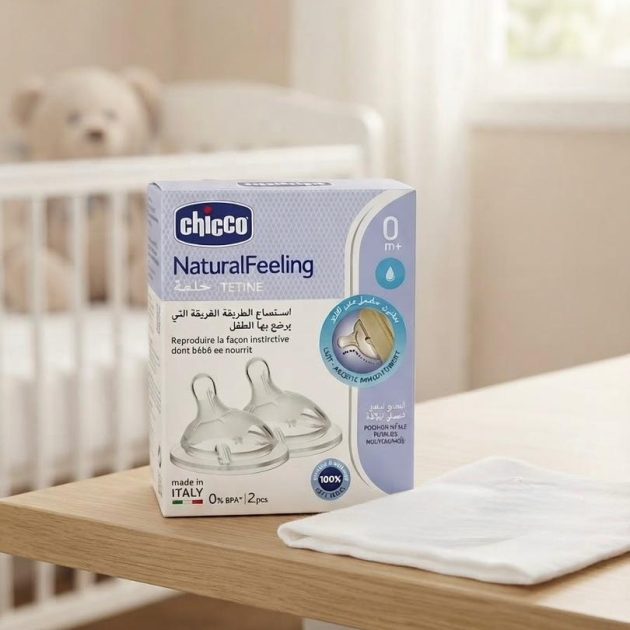 Tétine Chicco Natural Feeling 0m+ (Débit Lent) - 2 pièces