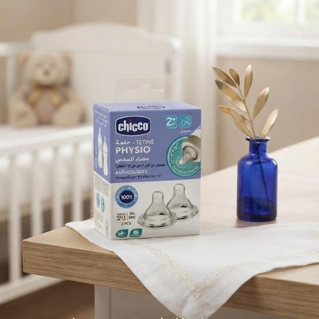 Tétine Chicco Physio 2m+ (Débit Moyen) - 2 Pièces